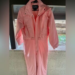 Vintage Skisuit by PROFILE FLAMINGO 🦩 PINK SNOWSUIT SZ LARGE
